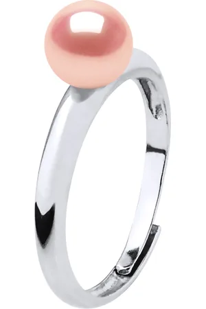 Diadema Rush Ring Verstelbare zoetwaterparels Round 6-7 mm Rose 925