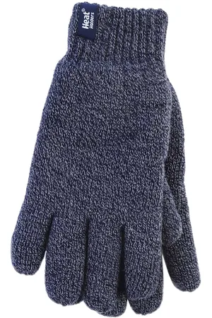 Heat Holders Gebreide handschoenen met fleecevoering voor heren - Marine