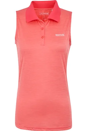 Regatta Dames/Dames Tima II Mouwloos Poloshirt (Perzikbloesem)