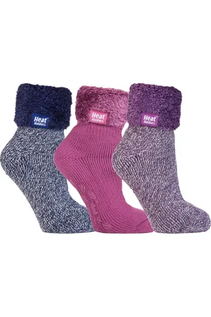 Heat Holders Set van 3 gevoerde antislipsokken voor dames - Pack 2