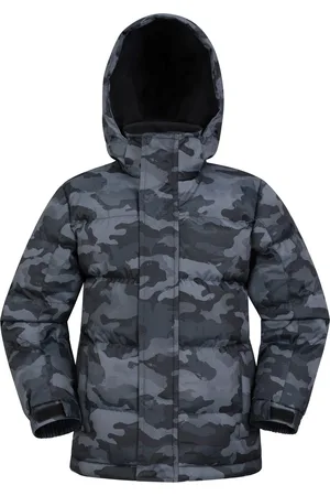 Mountain Warehouse Snow II bedrukte waterafstotende gewatteerde jas voor kinderen/Kinderen (Camo )