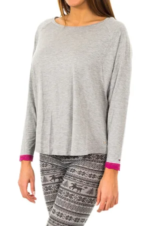Tommy Hilfiger Dames-T-shirt met lange mouwen en ronde hals 1487903370