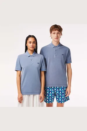 Lacoste Natural Dyed Polo Shirt in Blauw