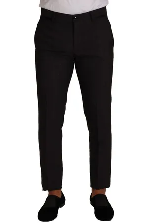 Dolce & Gabbana Slim fit geklede broek met patroon