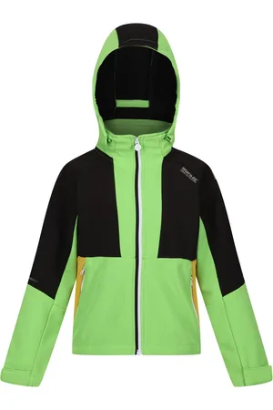 Regatta Kinder/Kids Haydenbury Soft Shell Jas (Jasmijngroen/Zwart)