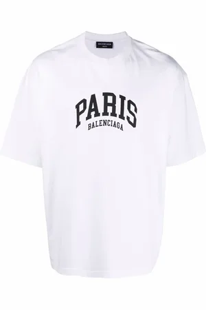 Balenciaga Paris Logo Katoenen T-shirt