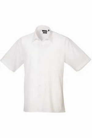 Premier Herenshirt met korte mouwen Popeline