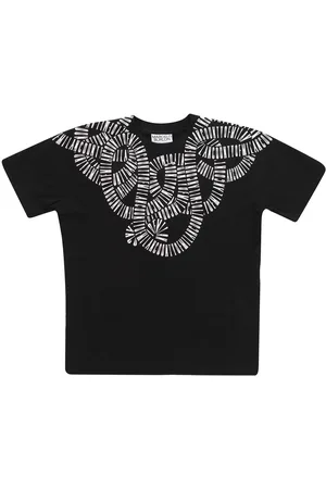 MARCELO BURLON Juniors T-shirt met slangen voor jongens in zwart-wit