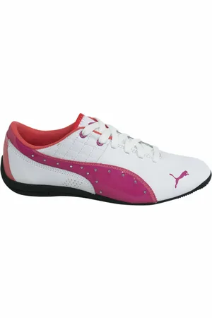 PUMA Drift Cat 6 Junior Kinderen Veterschoenen Wit Trainers 305185 01 D94