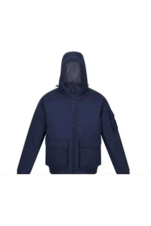 Regatta Heren Faizan Hooded Waterdichte Jas (Marine)