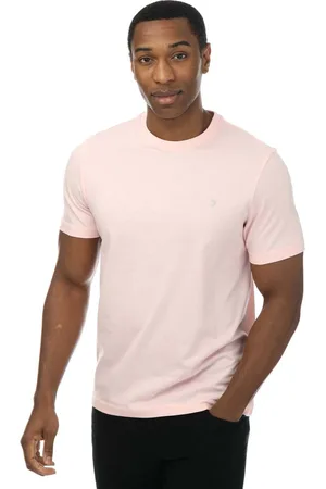 Farah Heren Eddie Crew T-shirt in Rose