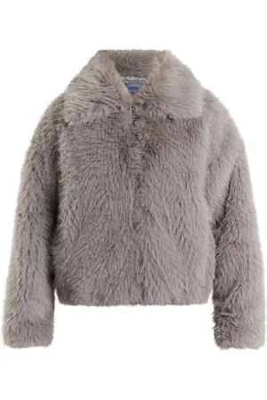 Dreimaster Geweven bontjas Dames mauve