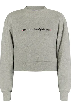 myMo Cropped sweatshirt Dames melange