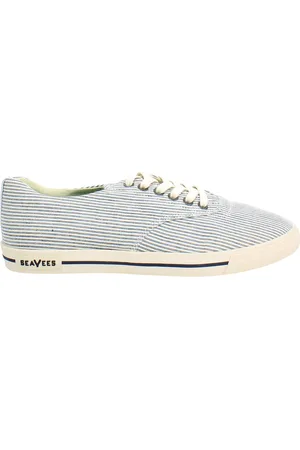 Seavees Hermosa Seersucker Heren Blauwe Plimsolls
