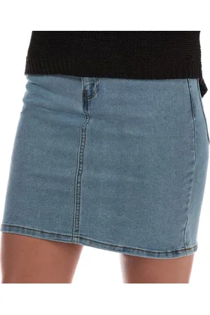 VERO MODA Hot Seven denim damesrok in lichtblauw