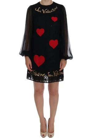 Dolce & Gabbana Shiftjurk Met Pailletten En Rood Hart