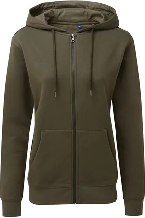 Asquith Vrouwen/dames Zip-Through Organic Hoodie