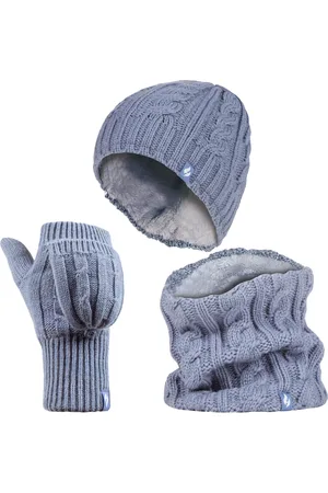 Heat Holders Dameshoed, nekwarmer handschoenen set - Schemerig