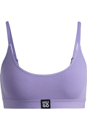 HUGO BOSS Dames Stretch-Modal Bralette met Logoband in