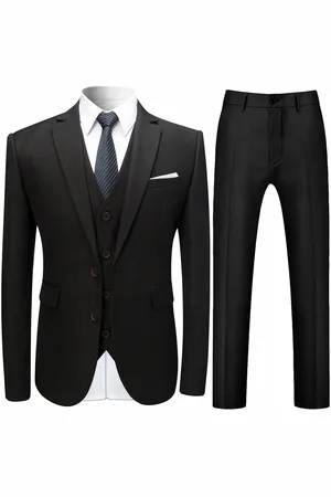 Allthemen Slim fit formeel 3-delig pak