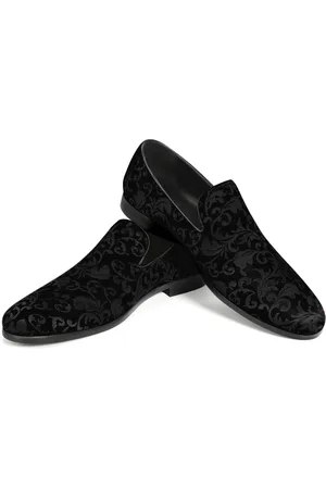 Allthemen Heren Penny Loafers met Elegante Jacquard