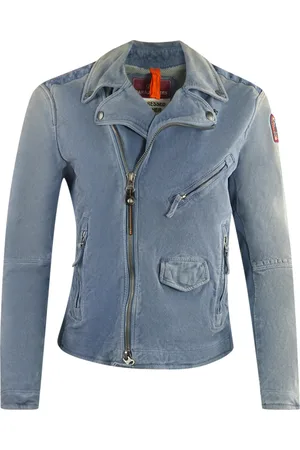 Parajumpers Tack Suede Purple Distressed Leather Jacket