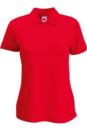 Fruit Of The Loom Vrouwen Dames-Fit 65/35 Poloshirt Korte Mouwen