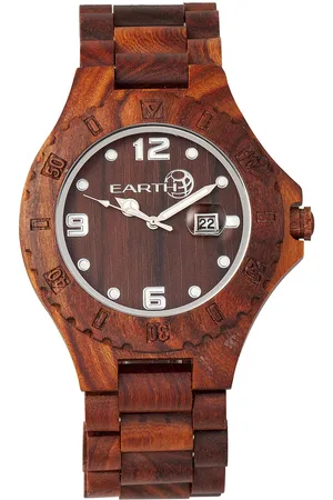 Earth Raywood armbandhorloge met datum