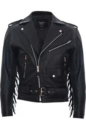Infinity Fringe Hide Leather Brando kwastjes motorfiets bikerjack