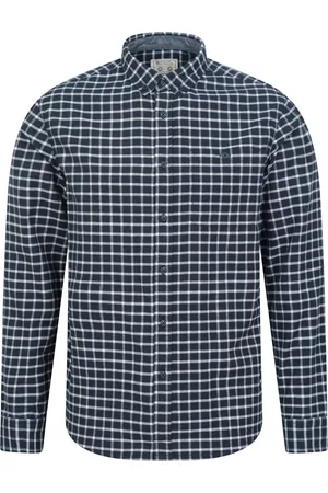 Mountain Warehouse Heren Geruit Biologisch Overhemd (Donkerblauw)