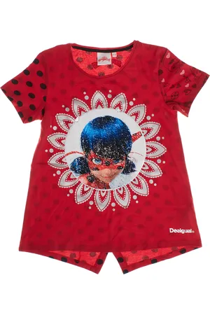 Desigual Lieveheersbeestje omkeerbaar pailletten t-shirt korte mouw 19SGTKXA meisje