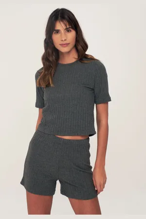HERITA Pyjama Set van Zacht Geribbeld Materiaal