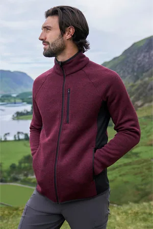 Mountain Warehouse Heren Treston Full Zip Fleecejack (Bourgondië)