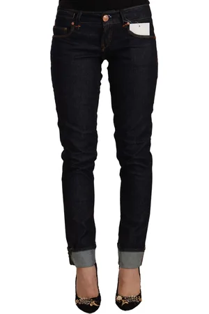 ACHT Katoenen Slim Fit Denim Jeans Met Lage Taille