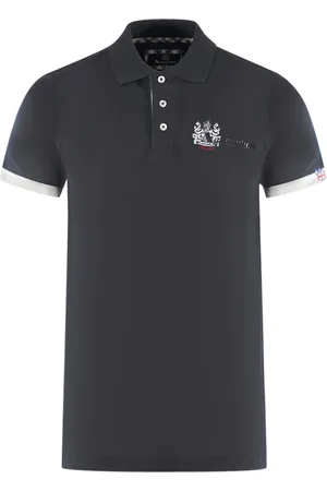 Aquascutum London Aldis Black Polo Shirt
