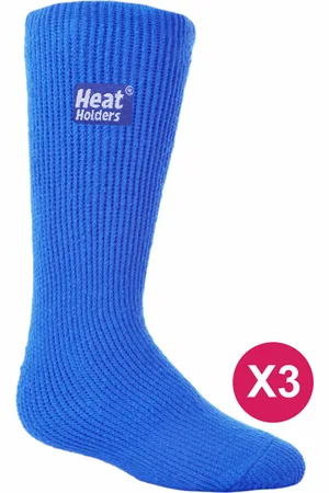 Heat Holders Set van 3 thermo wintersokken voor kinderen - Koningsblauw