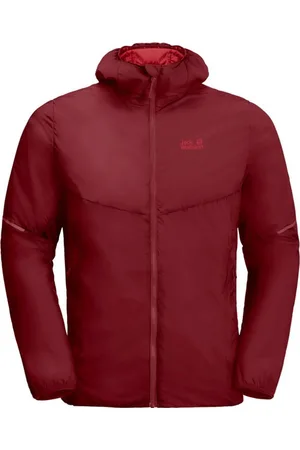 Jack Wolfskin Featherweight Isolatie Heren Burgundy Jacket