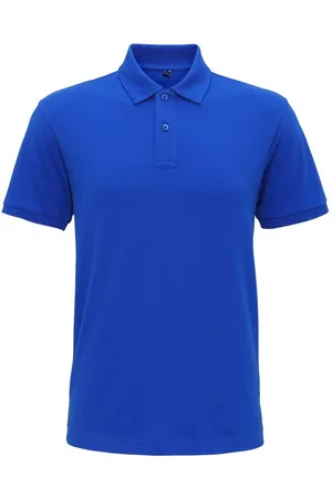 Asquith Heren Super Smooth Knit Polo Shirt (Helder Koninklijk)