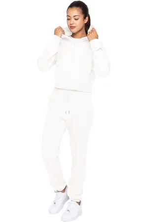 Enzo | Dames cropped trainingspak met rits en capuchon