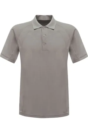 Regatta Heren Coolweave Korte Mouwen Poloshirt (Zilvergrijs)