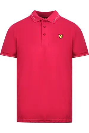 Lyle & Scott Cranberry Branded Collar Polo Shirt