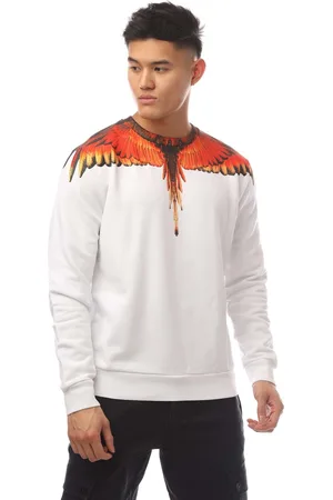 MARCELO BURLON Heren Icon Wings Regular Crewneck Sweatshirt in