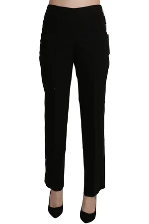 Bencivenga Klassieke Rechte Broek Met Hoge Taille