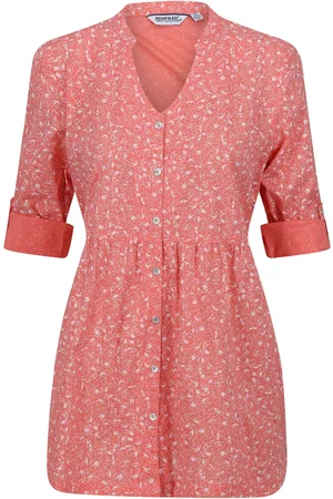 Regatta Dames/Dames Nemora Vogels Katoenen Blouse (Schelp )