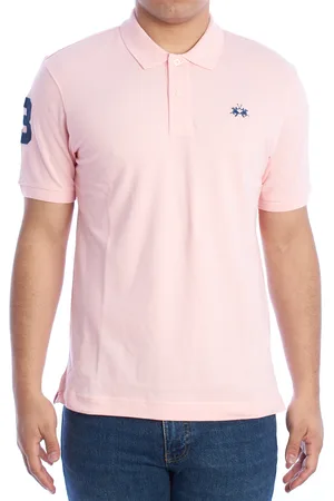 La Martina YMP300-PK001 Heren Slim Fit Poloshirt met korte mouwen