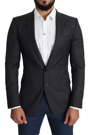 Dolce & Gabbana Wollen jas met een rij knopen