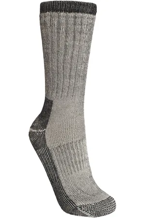Trespass Herenwandelaar Merino Wollen Wandelschoenen Sokken (1 Paar) (Grijze Mergel)
