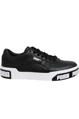 PUMA Cali Bold Damestrainers Wit Leer Veterschoenen 370811 03