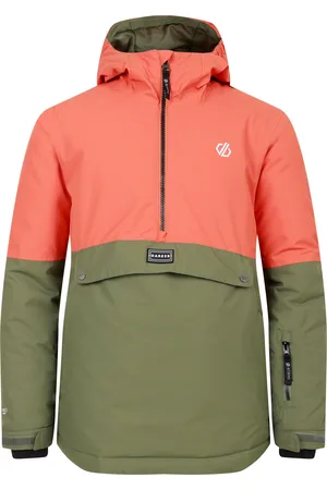Dare 2B Freehand Overhead Ski-jas voor kinderen/Kinderen ( roest/levendgroen)