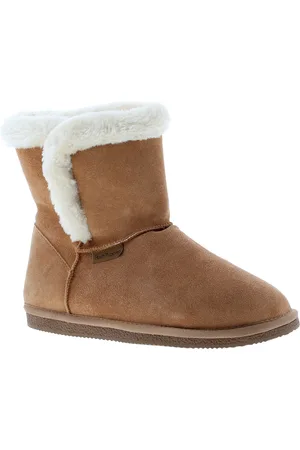 Hush Puppies Ashleigh dames sude leren enkellaarzen tan